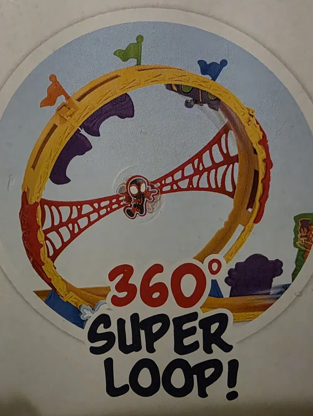 360° Super Loop Racing Track - Red & Yellow